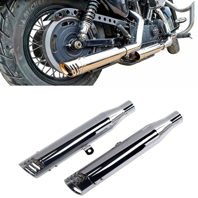 Sharkroad 3 Inch Rumble Tone Slip On Mufflers For Stock Sportster Exhaust Upgrading 1980-2003 1