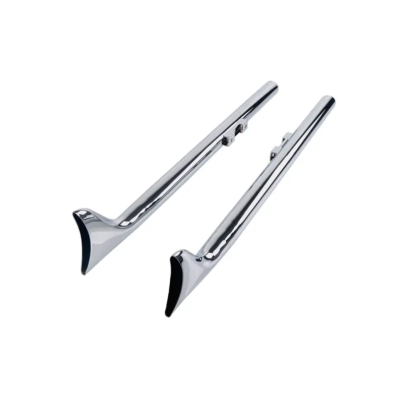 Sharkroad 36-39'' Custom Fishtail Slip On Mufflers For Harley Davidson Softail Models With Aftermarket 1