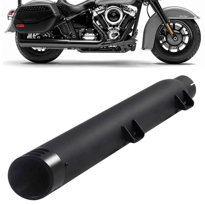 Sharkroad 4"Slip On Muffler For Harley Softail 2025-2026,Heritage,Low Rider St ,Street Bob 1