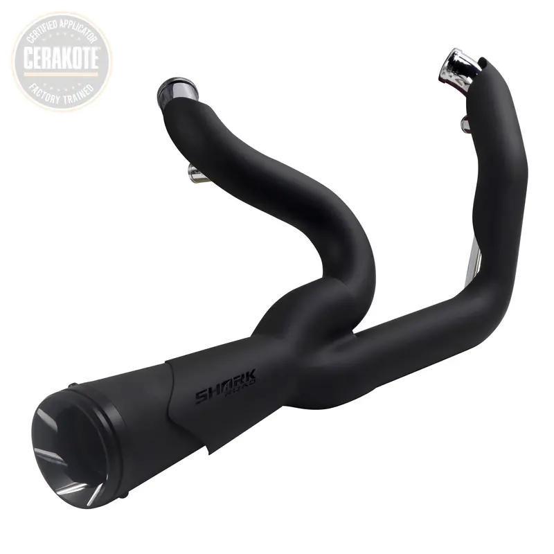 Sharkroad Cerakote Ceramic Coating 2-Into-1 Exhaust For 1995-2016 Harley Touring-Sound Great 1