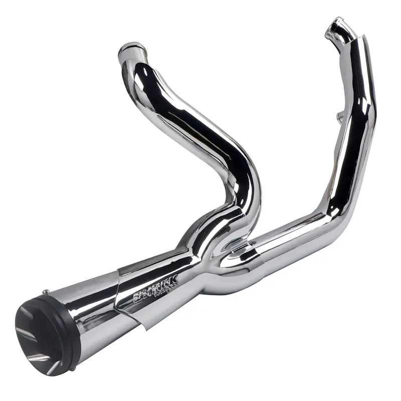 Sharkroad Chrome 2-Into-1 Exhaust For 1995-2016 Harley Touring-Sound Great 1
