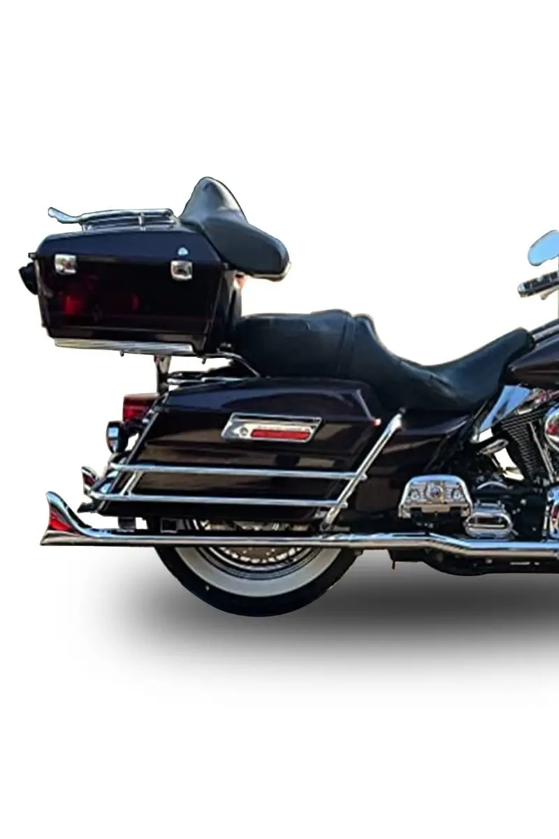 Sharkroad Chrome Fishtail Slip-On Muffler For Harley Touring (1995-2016) - High-Quality Steel, Enhanced Sound 3
