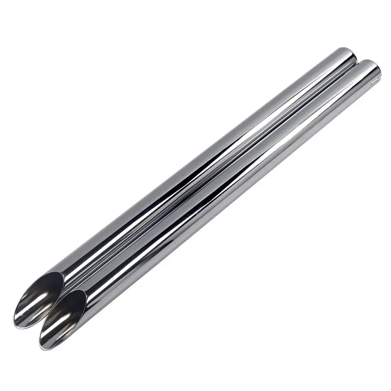 Sharkroad Slip-On Slash Cut Straight Pipe Exhaust For Harley Custom 1