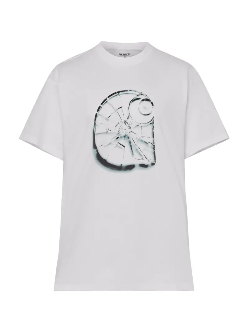 Shattered Graphic T-Shirt White 1