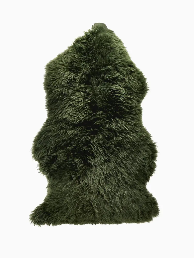 Sheepskin Rug 95Cm Mid Green 1