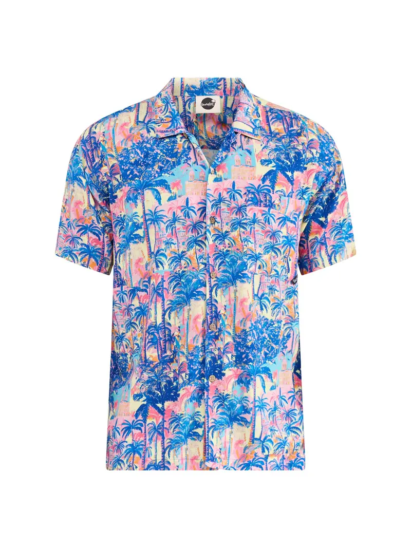 Short Sleeve Camp Collar Shirt Multi 1