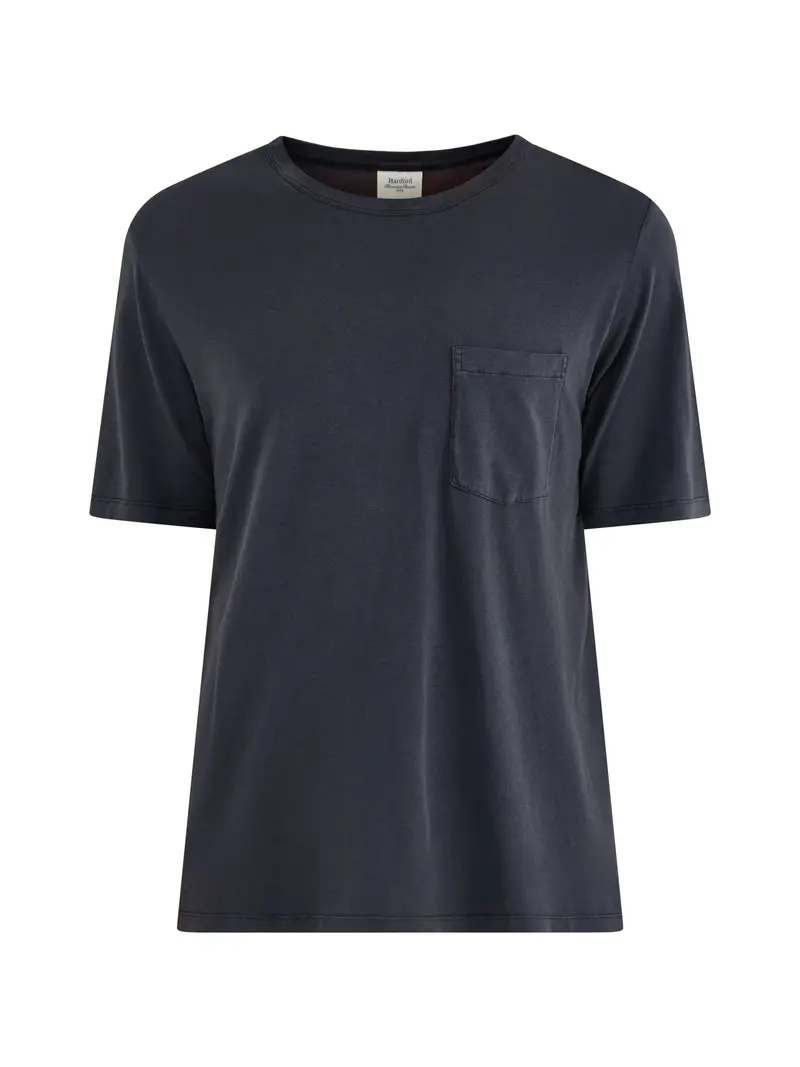 Short Sleeve Lyocell T-Shirt Black 1