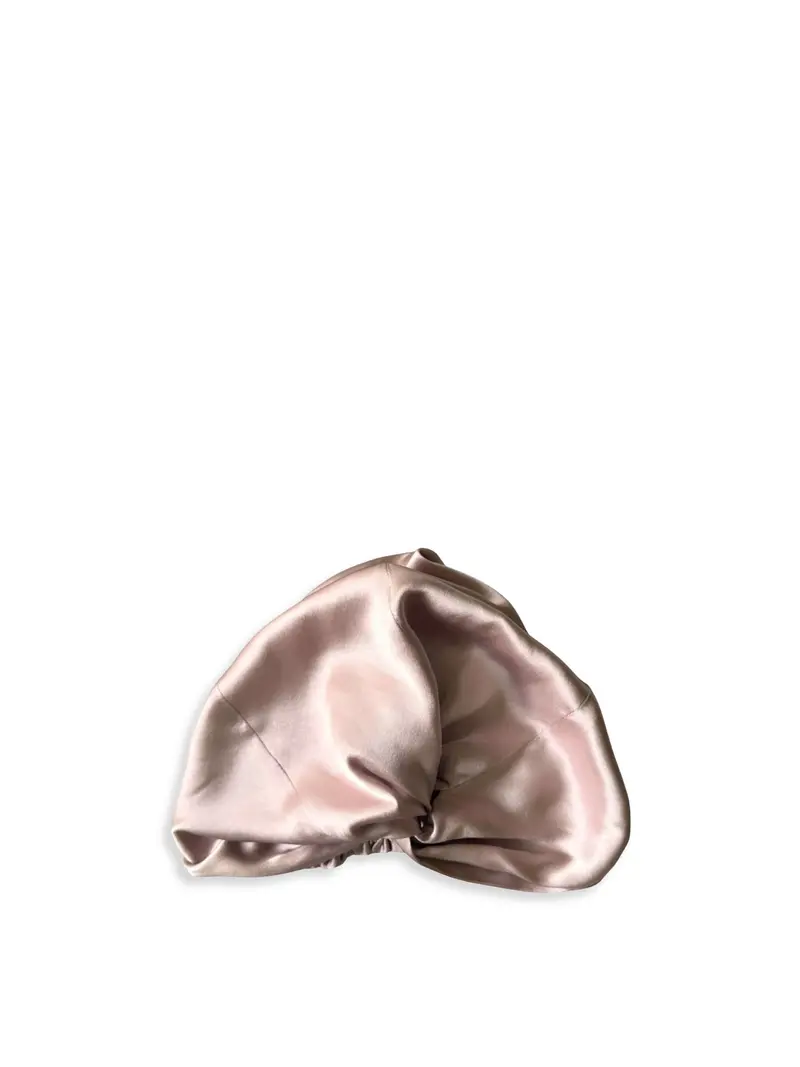 Silk Hair Bonnet Pink 1