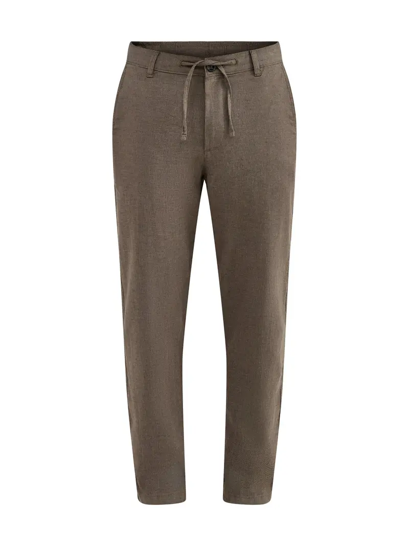 Slim Tape Brody Linen Blend Trousers Khaki 1