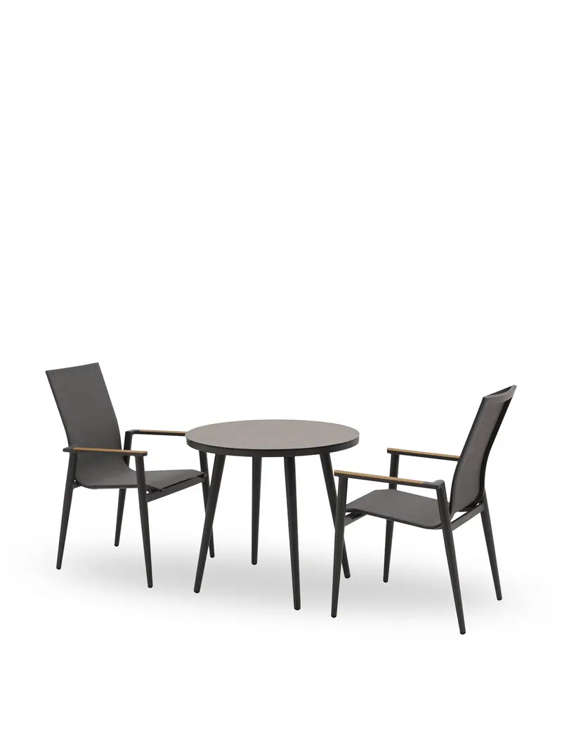 Sofia Garden Bistro Set Anthracite 1