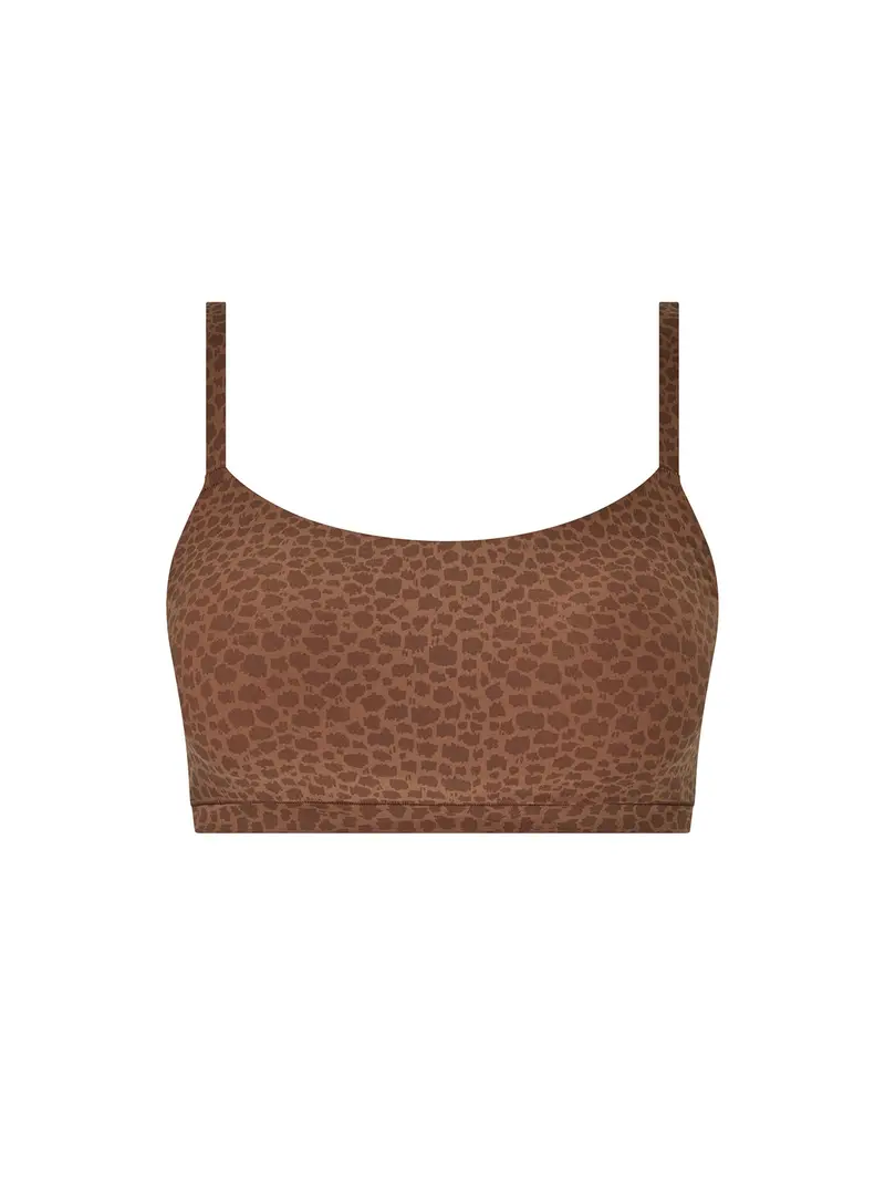 Soft Stretch Padded Bralette Brown 1