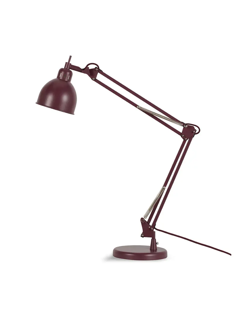 Spencer Metal Desk Lamp Berry 1