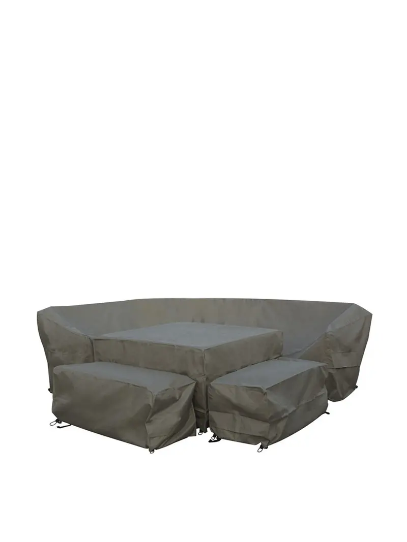 Square Modular Sofa And Bench Set Covers Khaki 1