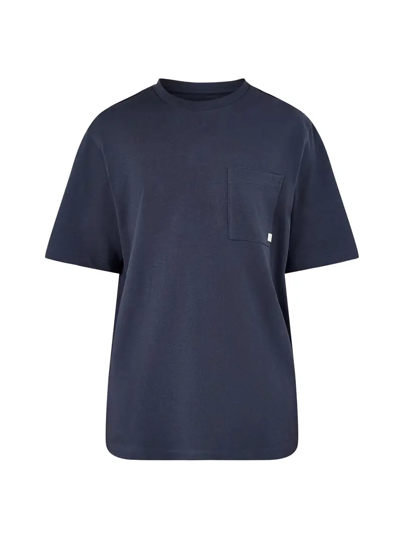Stacy Box Pocket T-Shirt Navy 1