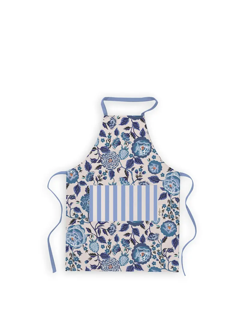 Strawberry Garden Blue Easy Adjust Apron 1