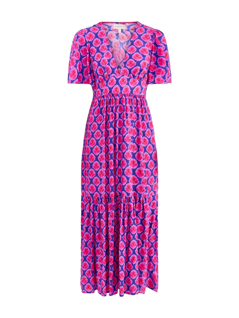 Sylvie Ecovero Maxi Dress Pink 1