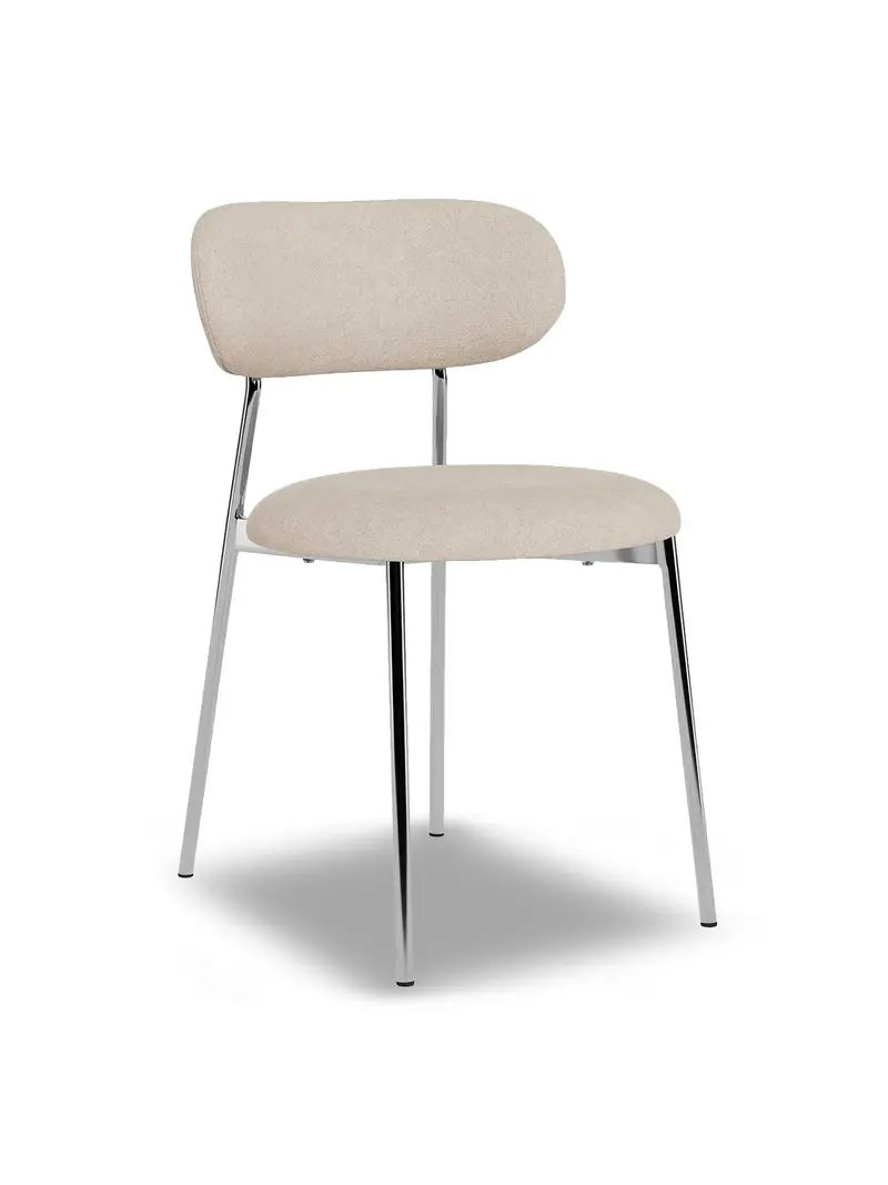 Tansley Neutral Fabric Dining Chair 1