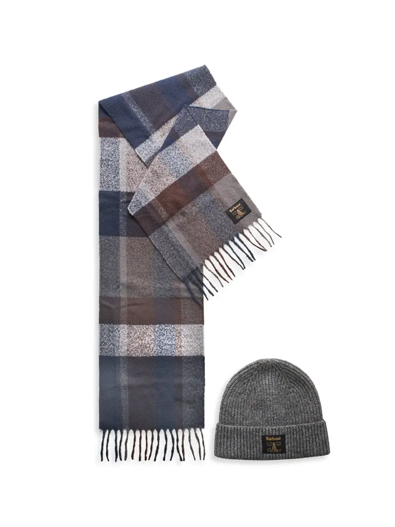 Tartan Scarf Navy Mix 1