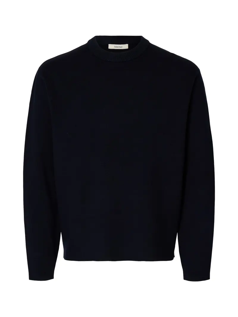Teller Relaxed Crew Neck Sweatshirt Navy 1