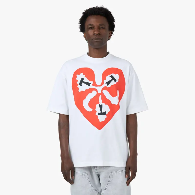 The Trilogy Tapes Ttt Heart T-Shirt / White 1
