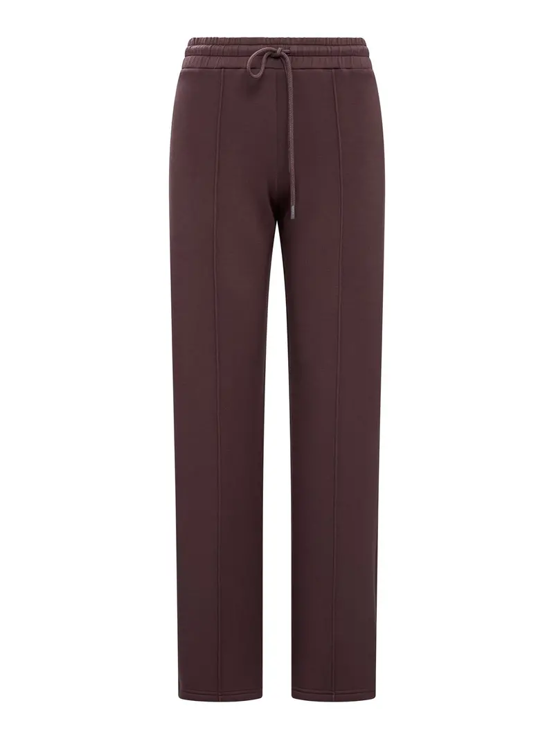 Tiana Wide Leg Track Pants Dark Chocolate 1