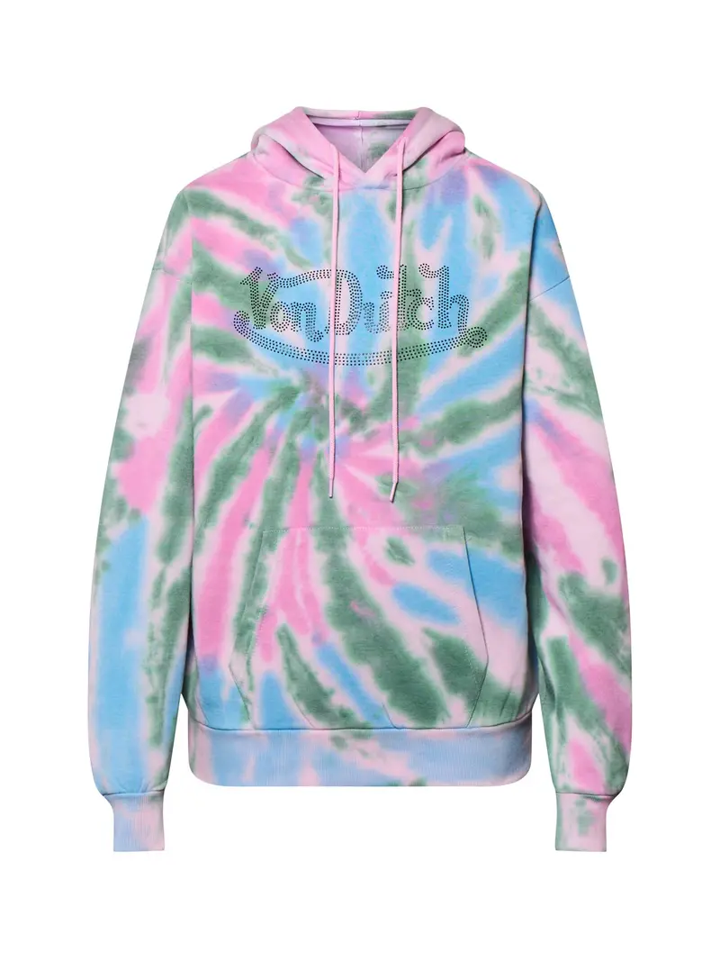 Tie-Dye Long-Sleeve Logo Hoodie Multi 1