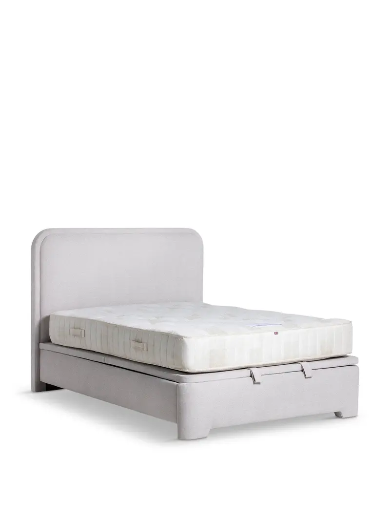 Tilbury Fabric Super King Ottoman Bed Frame Grey 1