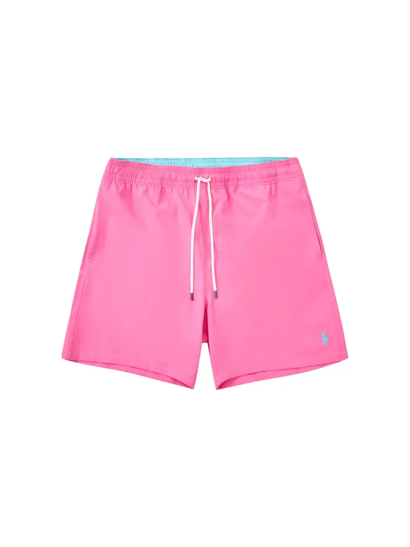 Traveler Mid Length Swim Shorts Pink 1