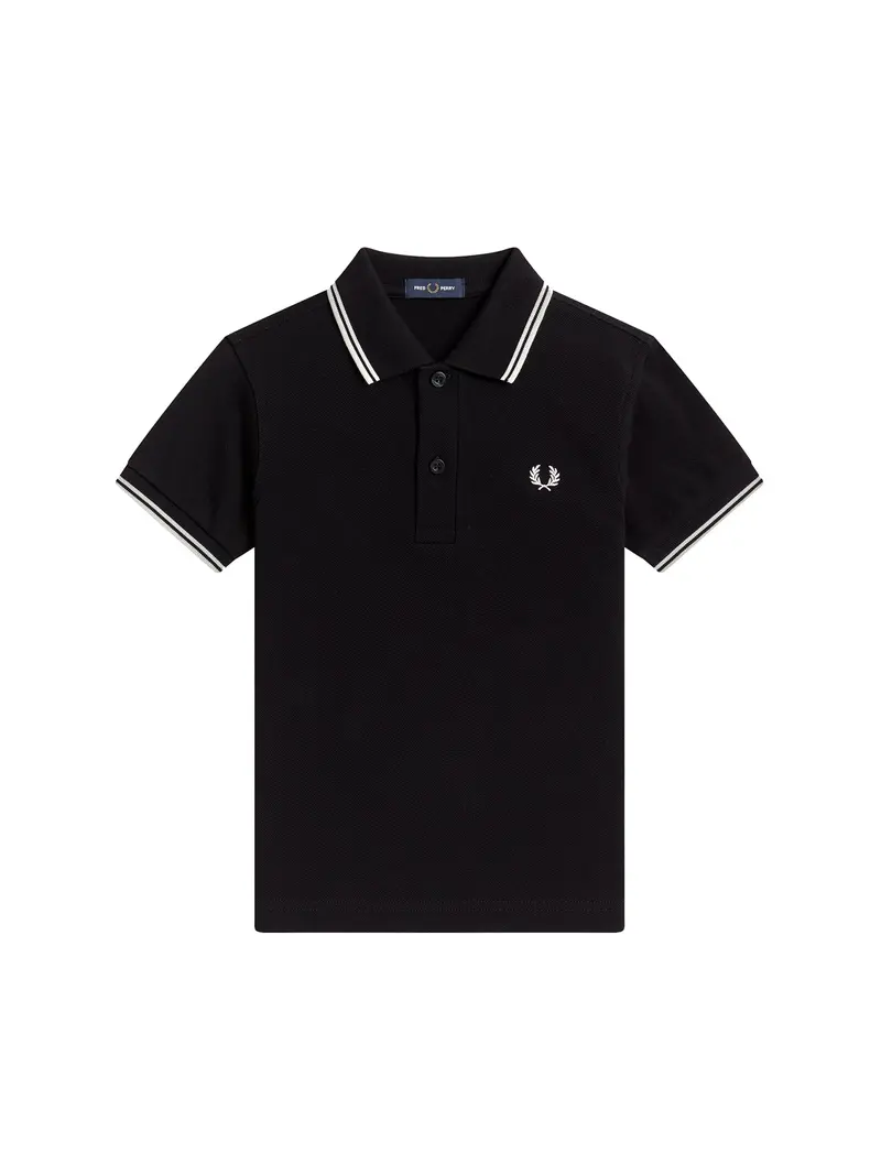 Twin Tipped Polo Shirt Black 8
