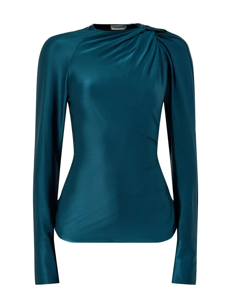 Twist Detail Blouse Green 1