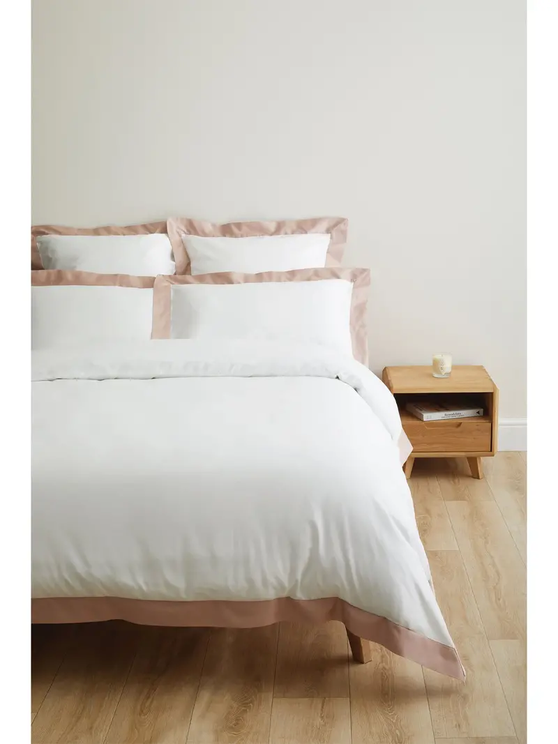 Tyne Collection Oxford Pillowcase Standard Pink 1