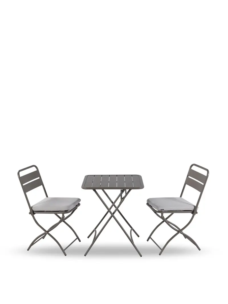 Urban Folding Bistro Set Dusty Taupe 1