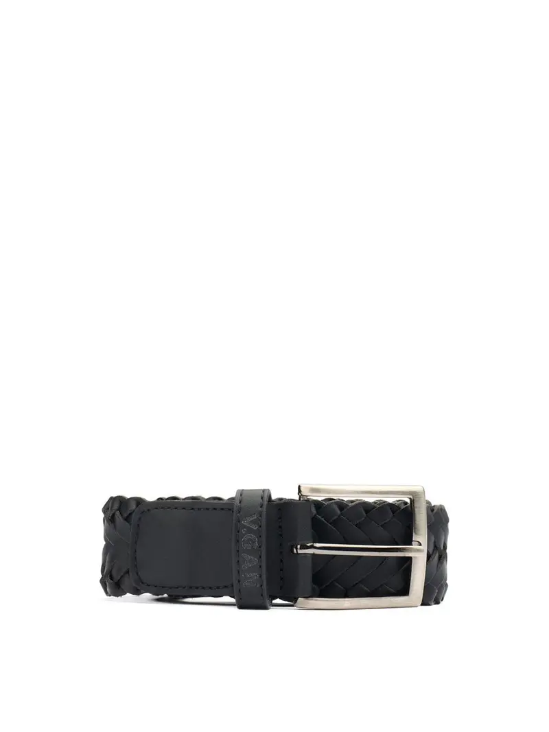 Vegan Weave Belt Black 1