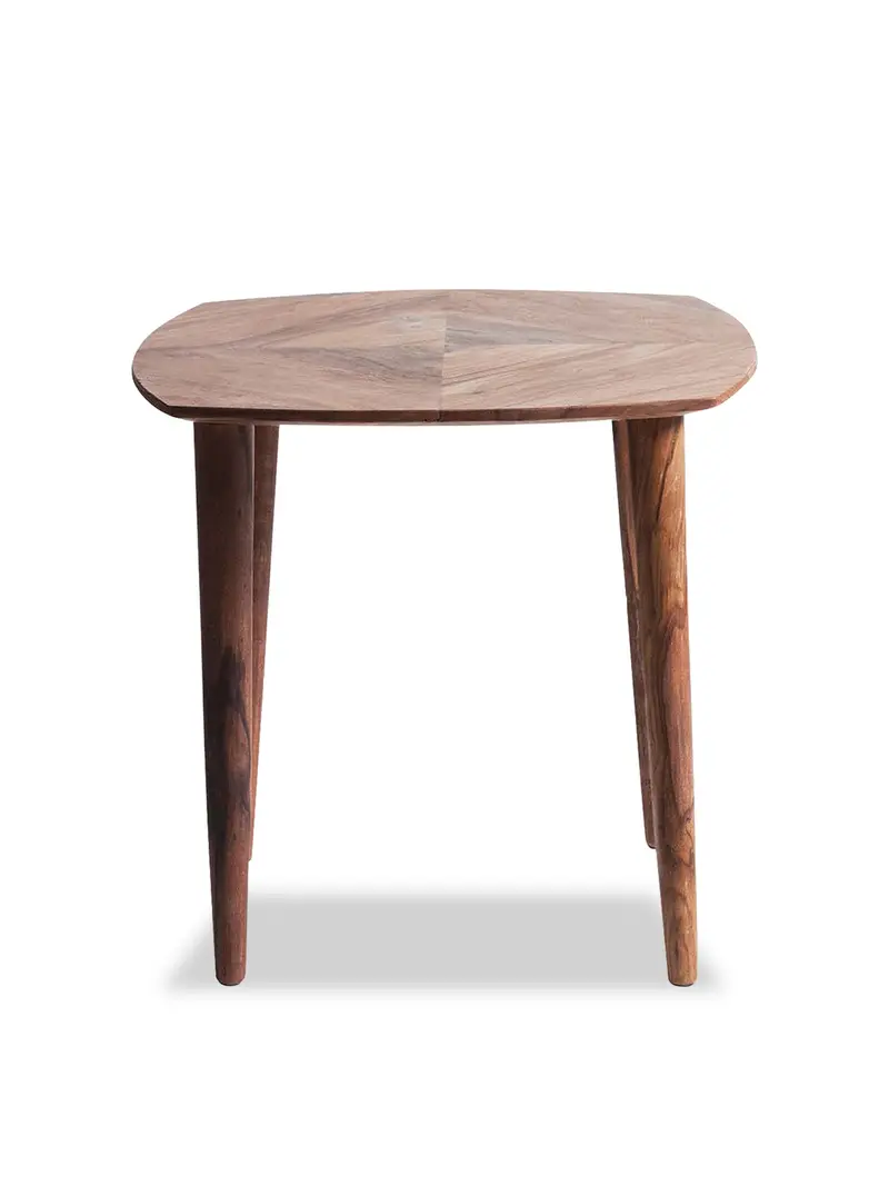 Vida Natural Wood Side Table 1