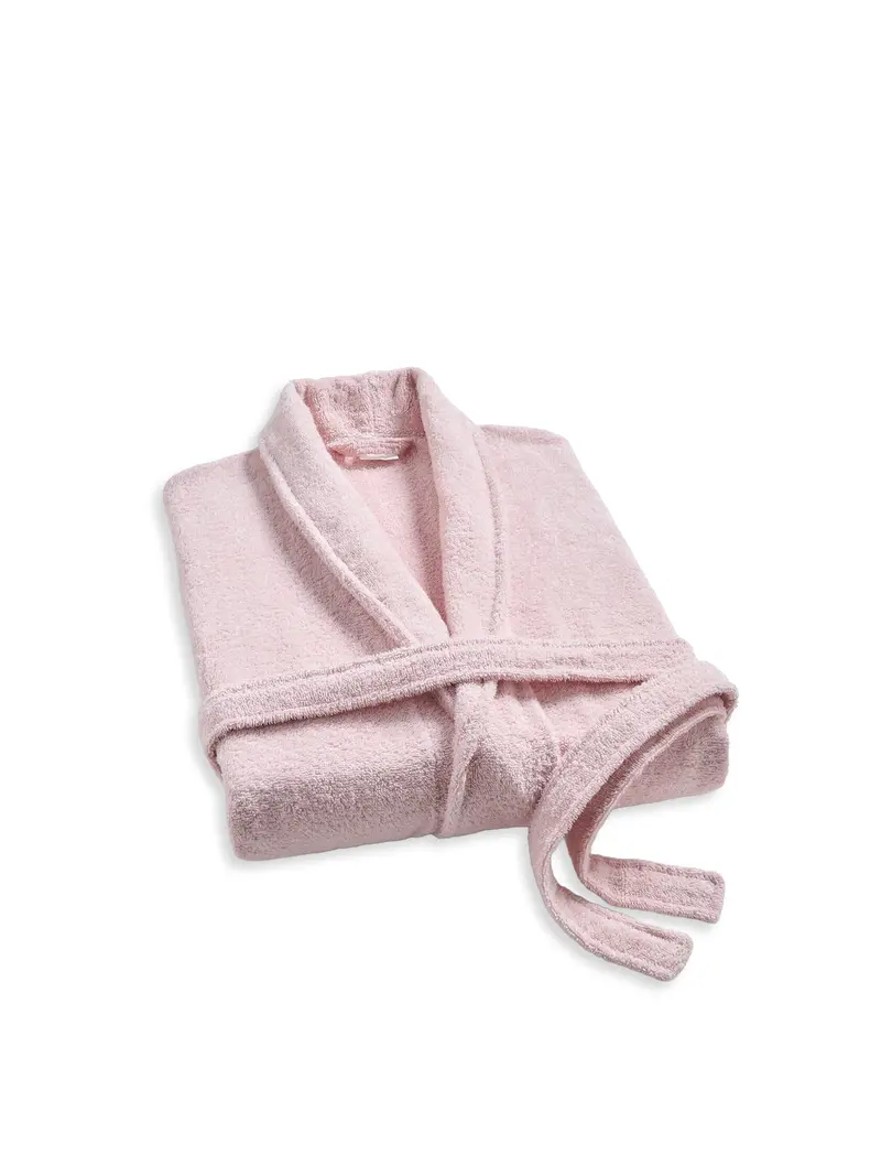 Waffle Cotton Robe Pink 1