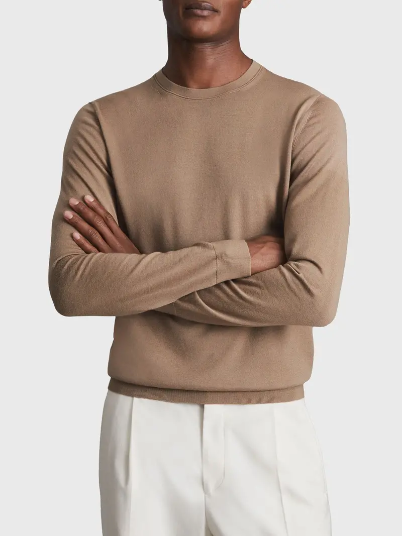 Wessex Merino Wool Crew Neck Jumper 1