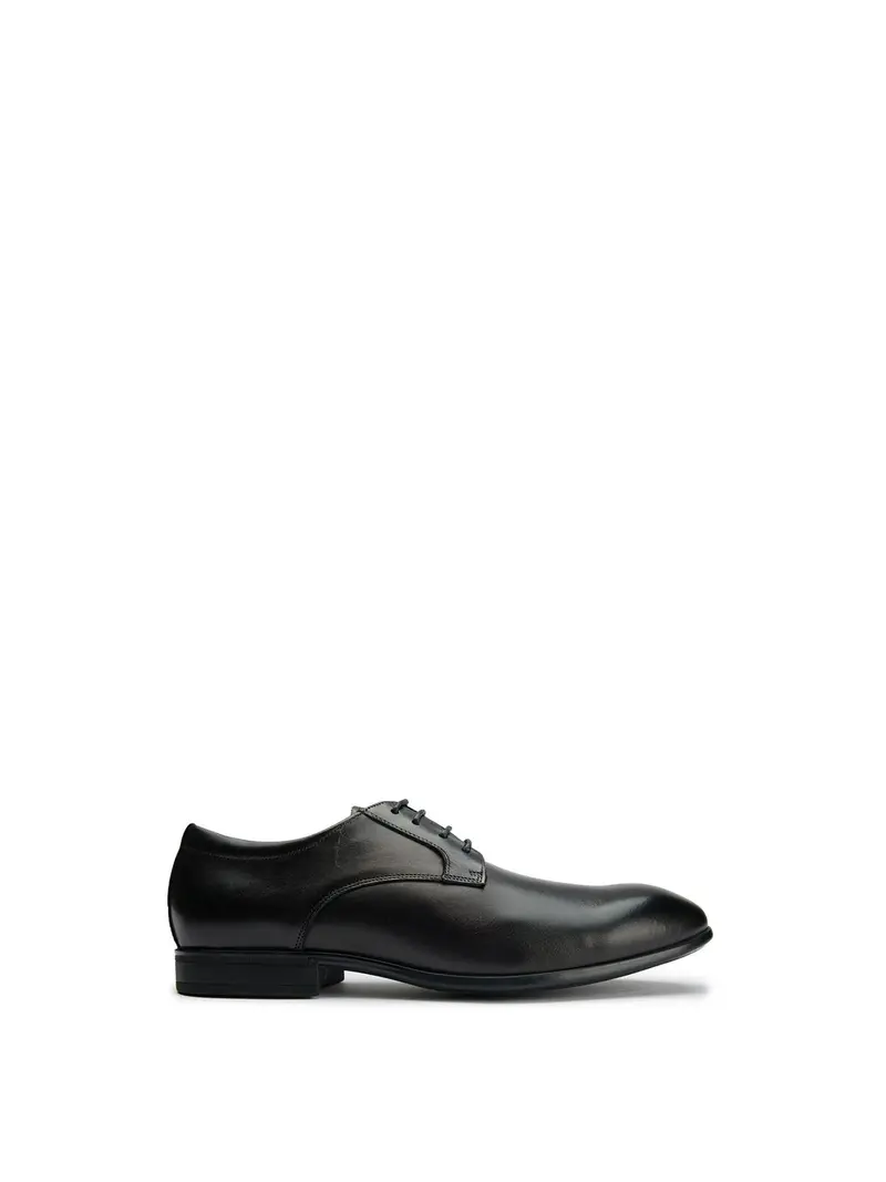 Wide Fit Derby Shoes Black 1
