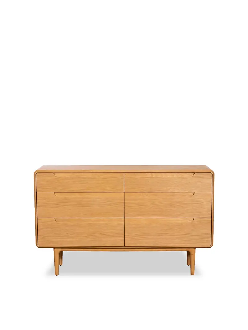 Winchester Oak 6 Drawer Chest 1
