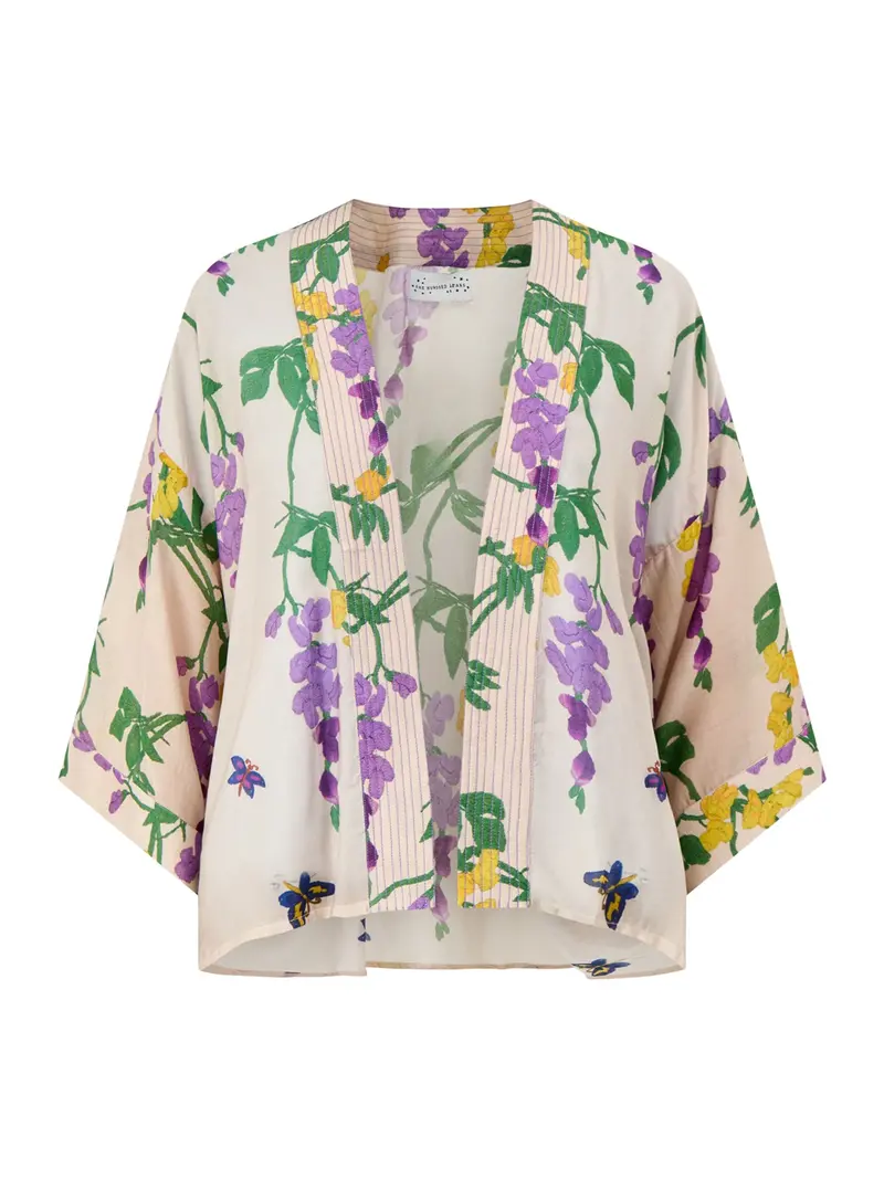 Wisteria Lilac Short Kimono Lilac 1