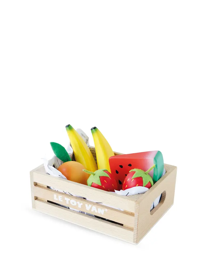 Wooden Food Crate Fruit Toy Set 1