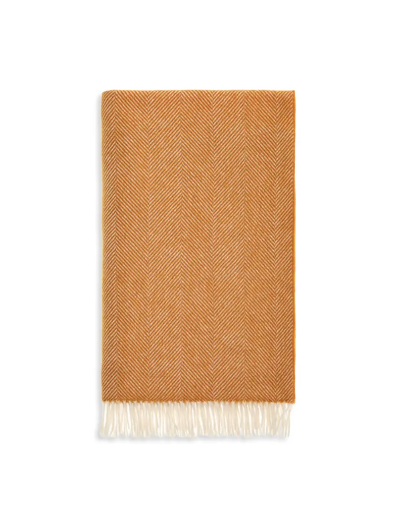 Wool Throw Neutral Check 1