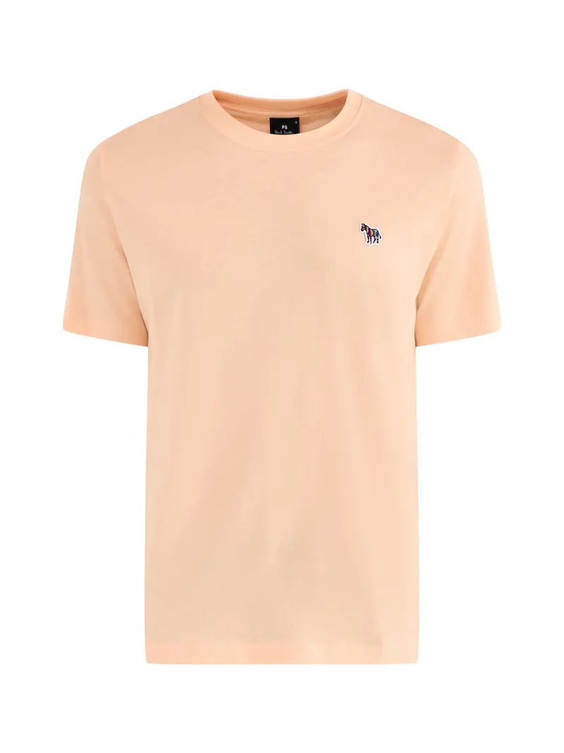 Zebra Graphic Organic Cotton T-Shirt Orange 1