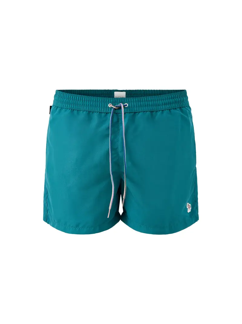 Zebra Logo Swim Shorts Green 1