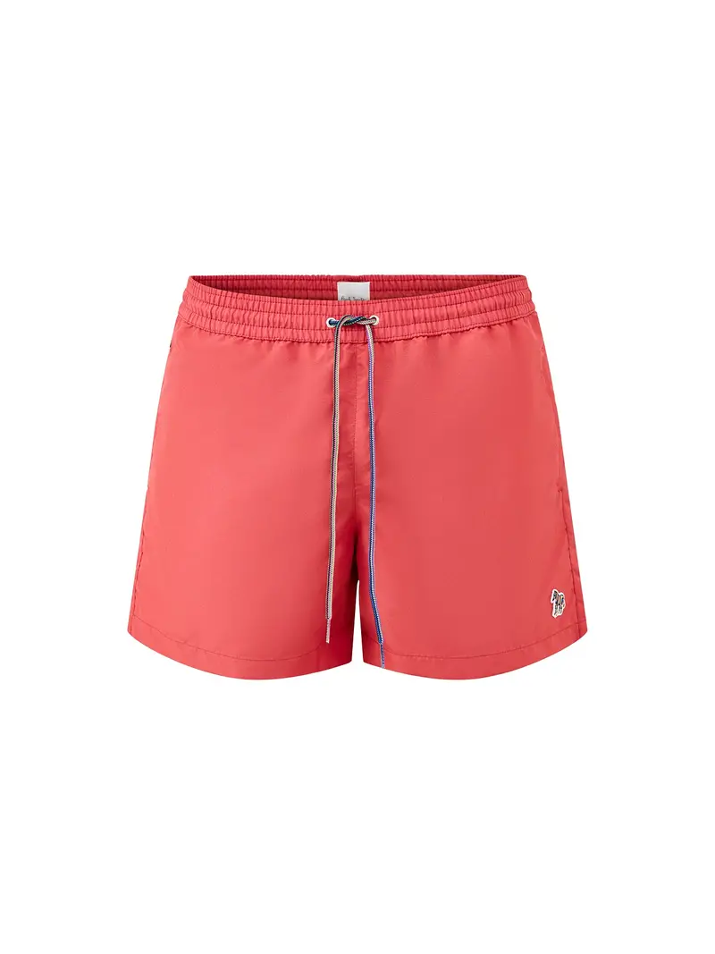 Zebra Logo Swim Shorts Orange 1