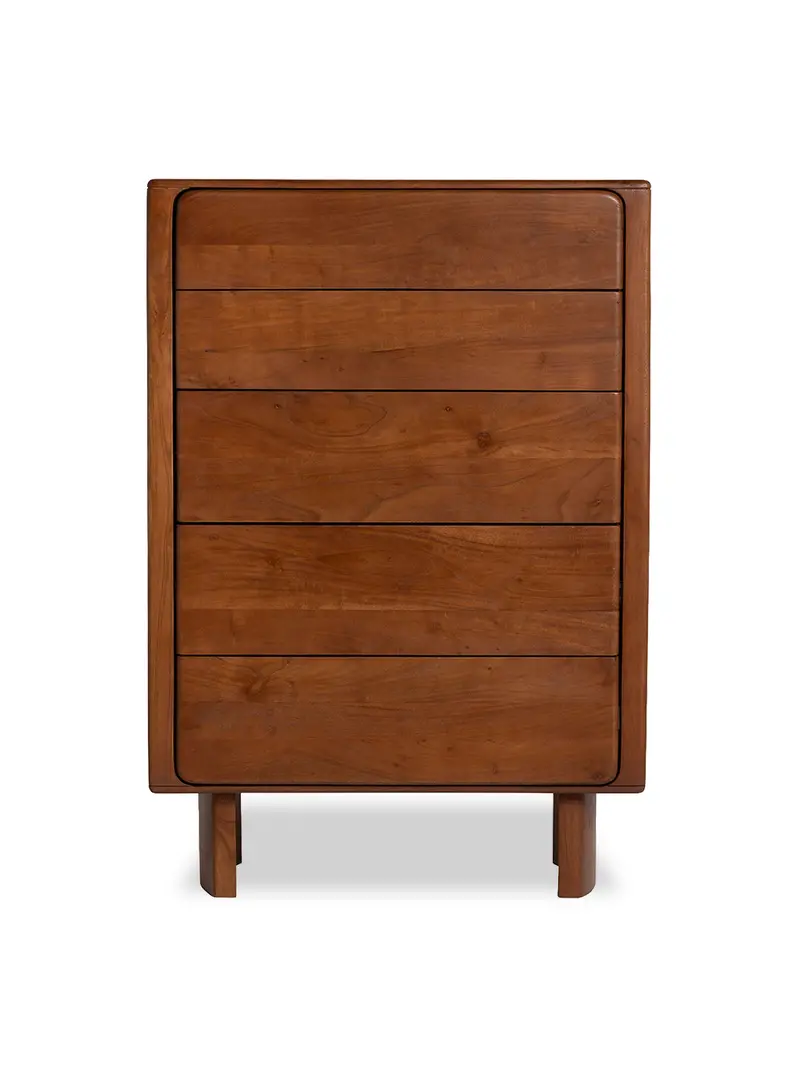 Zerina Walnut 5 Drawer Chest 1