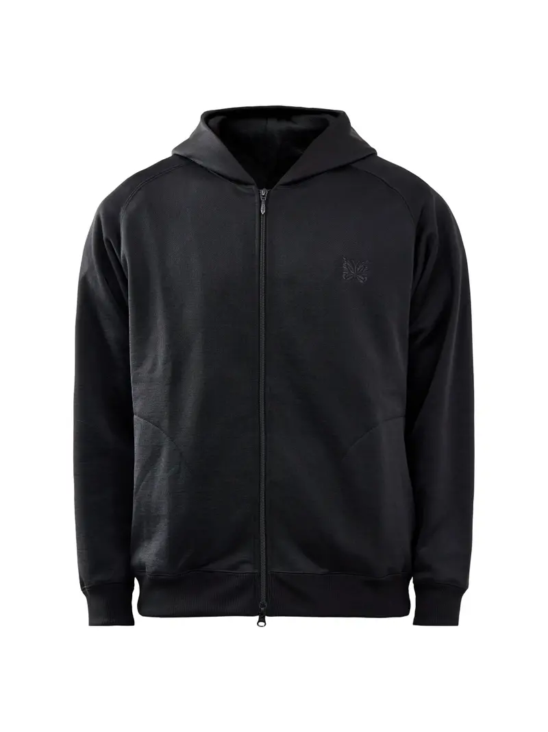Zipped Hoodie Black 1