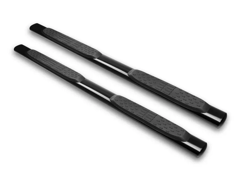 Armordillo Polished Oval Side Steps – 4" Drop, Fits 2001–2003 Ford F-250 Supercrew 1