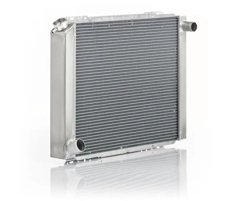 Be Cool Dual-Core Radiator – Natural Finish, 19.5" × 26.5", Fits Select Ford Vehicles (35007) 1