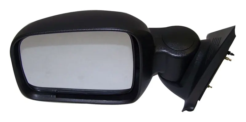 Crown Automotive Manual Foldaway Left-Side Door Mirror For Jeep – Black Finish (Part #55155837Af) 1