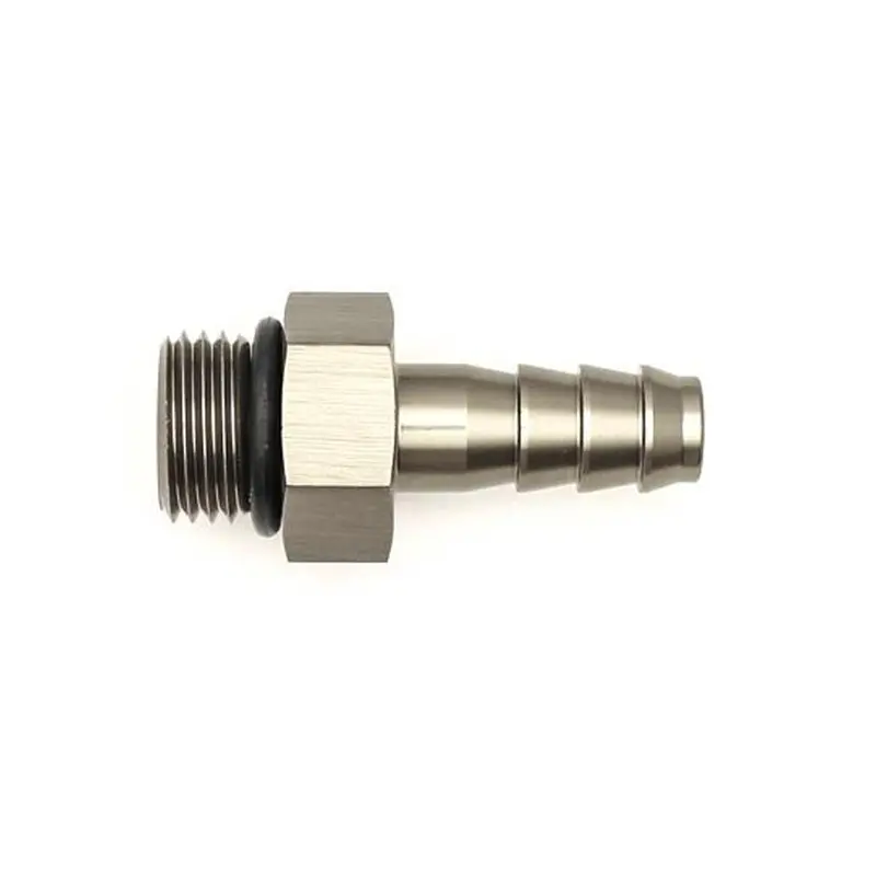 Deatschwerks Orb-To-Barb Fitting – 6-02-0502 (6 Orb Male To 5/16" Male Barb) For Fuel System Plumbing 1